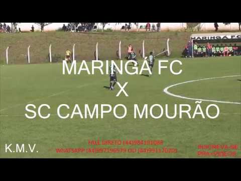 K.M.V.PRODUÇÕES.CAMPEONATO.PRIMEIRO TEMPO. PARANAENSE 2018-SUB 17 MARINGÁ FC 0 X 0 SC CAMPO MOURÃO