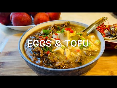 CREAMY Chinese Steamed Egg Tofu w/ Minced Meat Recipe (่ธ่็พน่ฑ่
)