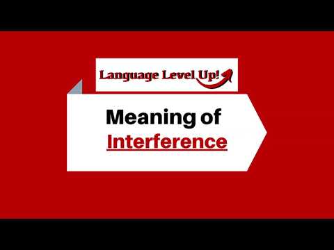 Interference Meaning | Language Level Up