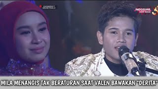 Download lagu Penonton dibuat Terharu!!Detik²Mila menangis histeris melihat penampilan Valen bawakan lagu 'Derita' mp3