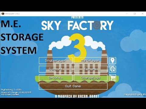 Skyfactory 3- ME Storage System