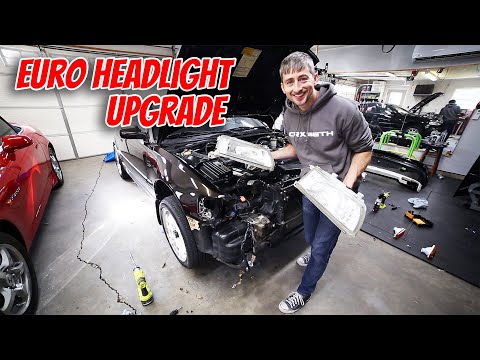 1988 Honda CRX European Headlight in USDM CRX