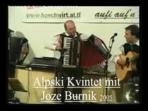 Alpski Kvintet mit Joze Burnik Live  Zuckerln für Dich.wmv