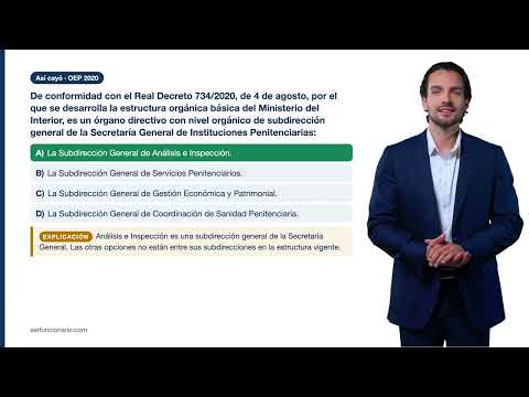 Tema 6: Ministerio del Interior y SGIP — la estructura vigente, con el texto literal del BOE