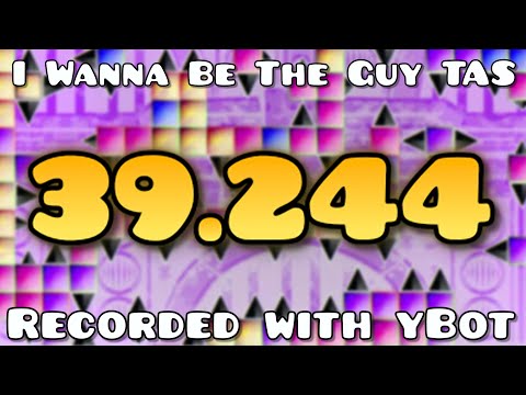 [IMPROVED TAS] I Wanna Be The Guy In 39.244 (Geometry Dash 2.2)