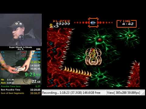 Super Ghouls n' Ghosts Any% Speedrun in 34:46.884