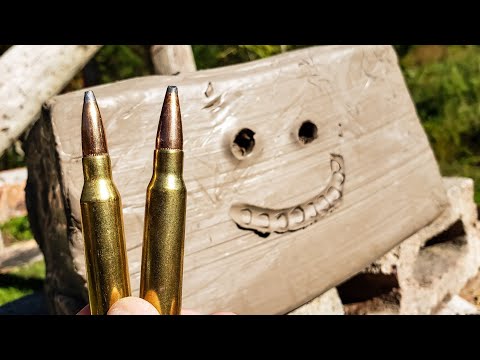 7mm-08 vs 308 - CLAY BLOCKS!!!