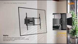 Ultra-Slim Heavy-Duty Full-Motion TV Mounts丨LPA88-684丨LUMI