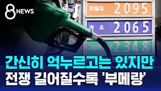 일단 인상 막았지만..전쟁 길어질수록 유가 '부메랑' / SBS 8뉴스