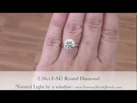 2 Carat Diamonds -  Michi's 2.30ct Round Diamond - Vanessa Nicole Jewels