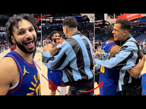 Jamal Murray and the Nuggets Light Up After Seeing a Familiar Face Cheering Courtside | vs Pelicans