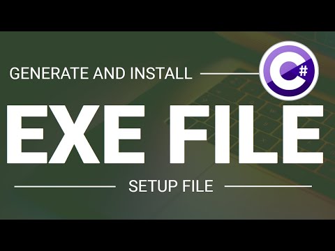 C Generating Installer Setup File or EXE File