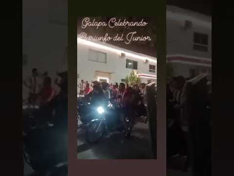 Celebrando el triunfo del Junior,Galapa Atlántico