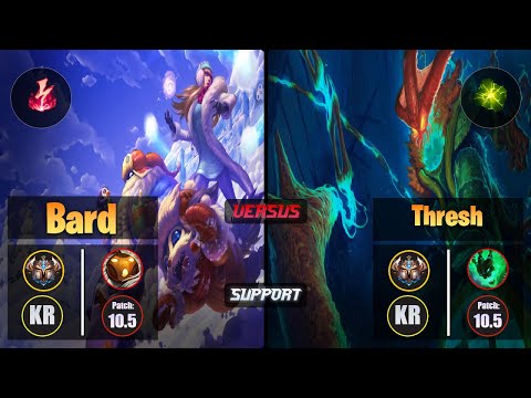 Challenger BARD [Electrocute] (Support) VS  THRESH - Challenger KR Patch 10.5