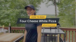  4-Cheese White Pizza | Real Clever Food