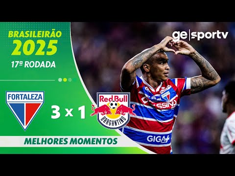Gols e lances de Fortaleza x Red Bull Bragantino
