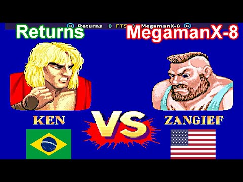 Street Fighter II': Hyper Fighting - Returns vs MegamanX-8 FT5
