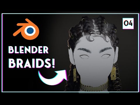 creating braids for a realistic 3d character Part 4