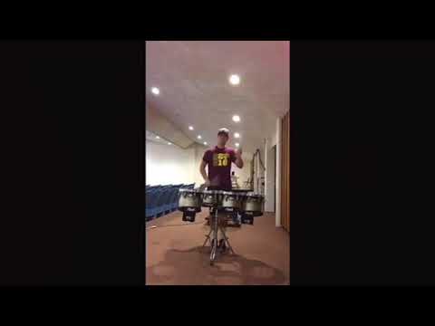 2018 Umass Drumline Audition. Jack Booginn, tenors