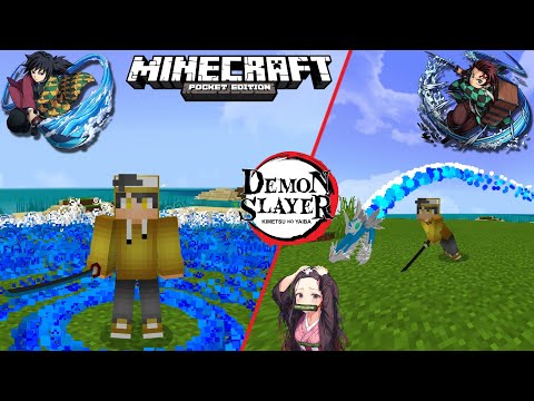 BECOME A DEMON SLAYER FORCE IN Minecraft PE!!  KAMADO AHOY NI CUY!!