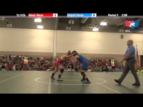 FILA Cadet 70 kg / 154.25 lbs. - Alexis Bleau vs. Abigail Flores