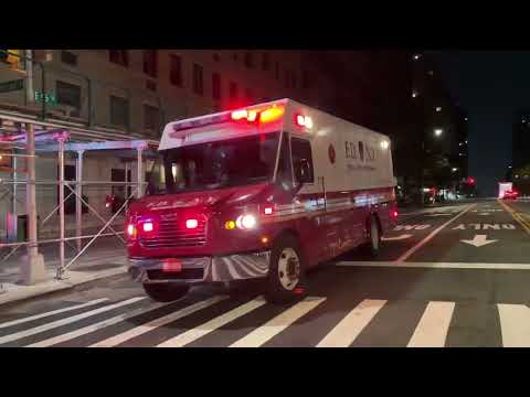 **RARE CATCH** OF FDNY REBREATHER 1 RESPONDING INTO 2ND ALARM FIRE IN MOUNT SINAI HOSPITAL IN NYC.
