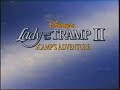 Lady And The Tramp 2 VHS Announcement Teaser Normal Fast Slow And Reverse