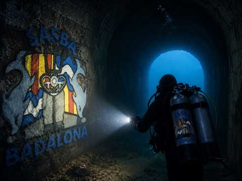 Bajo la luz azul de los Túneles Port Salvi