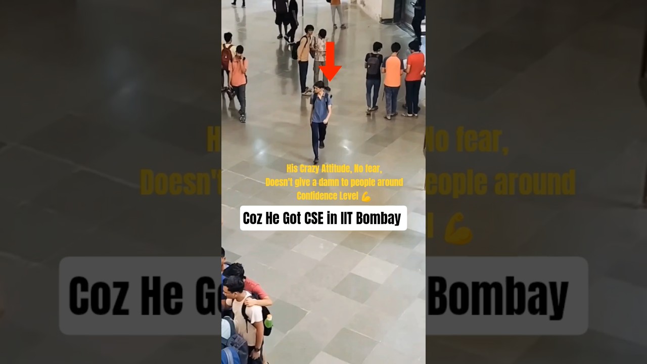 Confidence of CSE Student in IIT Bombay 📍 ist Day in IIT Bombay #iitbombay #iit #iitjee #jeeadvanced