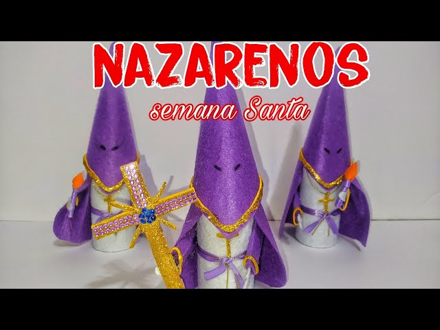 Vídeo relacionado con Figuras Miniatura Costalero Nazareno de Semana Santa personalizado con cofradía o hermandad. Pack de 50 Costaleros y 100 Nazarenos. Figuras cristianas para regalar en resurreción (100 Nazarenos)