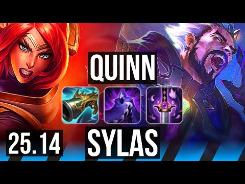 QUINN vs SYLAS (MID) | Legendary | KR Master | 25.14