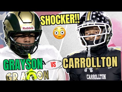 SHOCKER in GEORGIA!! 😱🚨 NATIONAL #1 Grayson vs #11 Carrollton | Revenge Game Turns to Playoff CHAOS🔥