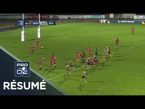 PRO D2 - Résumé Mont-de-Marsan-Rouen: 37-10 - J09 - Saison 2019/2020