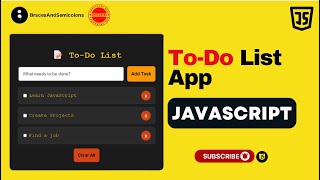 TO DO LIST APP in JavaScript | JS for Beginners #javascript #js