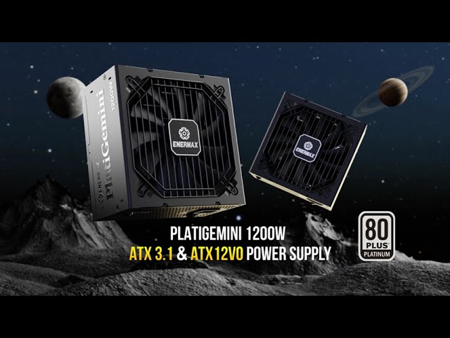 Vídeo relacionado con Fuente de alimentación híbrida ENERMAX PlatiGemini ATX 3.1 & ATX12VO 1200W 80PLUS Platinum (Totalmente Modular, 12V-2x6, 60% Semi-sin Ventilador) Incl. GPU WireView; EGN1200P