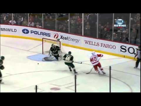 Damien Brunner Goal after the great feed by Pavel Datsyuk to Henrik Zetterberg