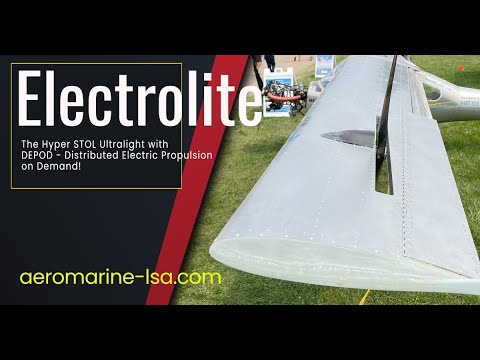 Merlin Lite ElectroLite, Part 103 Electric Powered Ultralight Aircraft.