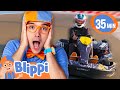 Blippi Races Go Karts Like A Pro BEST OF BLIPPI TOYS Educational Videos For Kids
