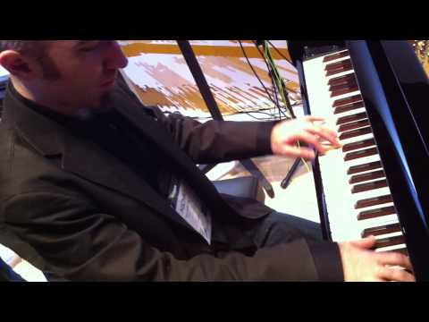 NAMM 2014 Michael Gallant at Ravenscroft pianos for Keyboard Magazine