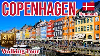 Copenhagen Walking Tour Full Version in 4K 60fps | Nyhavn Morning, City Streets & More – April 2025