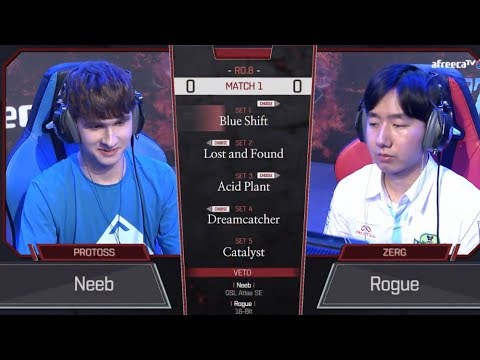 [2018 GSL Season 3] Code S Ro.8 Day1 Match1 Neeb vs Rogue