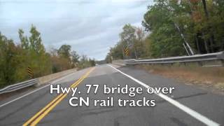 preview picture of video 'Bridge being constructed over Canadian National rail in Frog Creek'