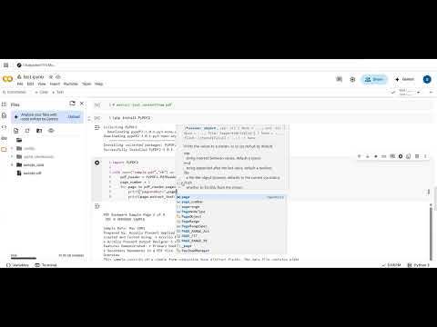 Extract text from PDF file using python PyPDF2