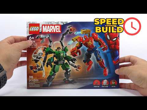 LEGO Marvel Mech Battle Spider-Man vs Doc Ock - Satisfying 315 Piece Speed Build