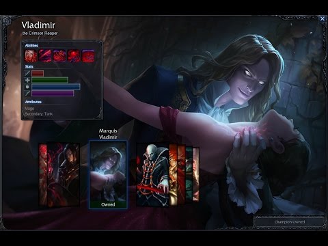 Marquis Vladimir Skin Spotlight Gameplay 1080p HD League Of Legends