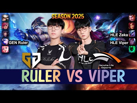 HLE Viper vs GEN Ruler - Viper VARUS vs Ruler ASHE ADC - Patch 15.6 KR Ranked | lolrec