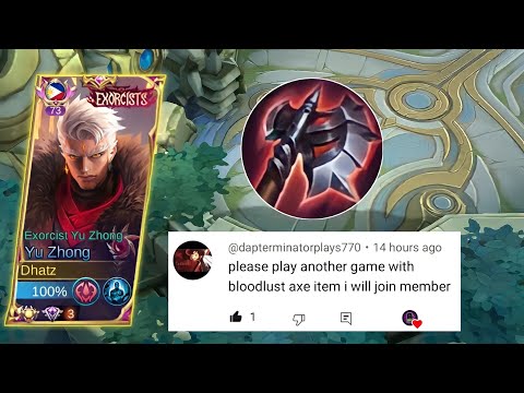 BLOODLUST AXE IS BACK! YU ZHONG SPELL VAMP IS THE BEST SUSTAIN YOU WILL EVER HAVE!!