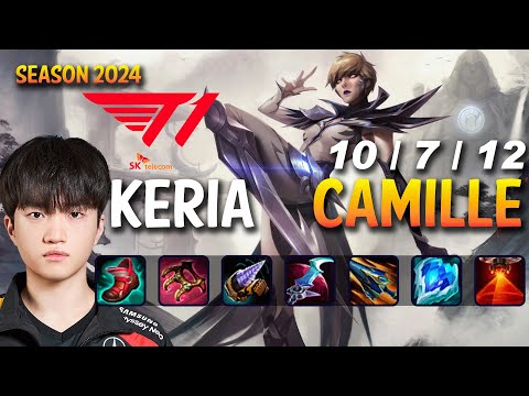 T1 Keria CAMILLE vs POPPY Support - Patch 14.11 KR MASTER | lolrec