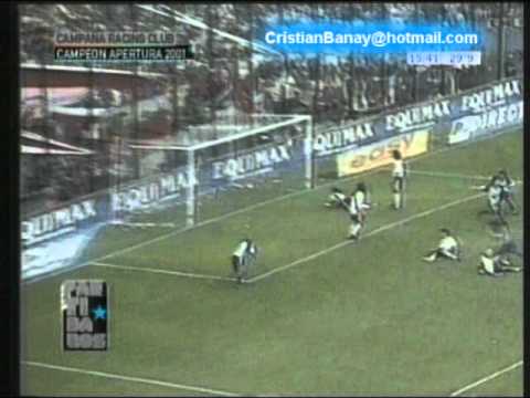 Racing 1 River 1 Apertura 2001 (Relato Mariano Closs German Sosa y Victor Hugo)