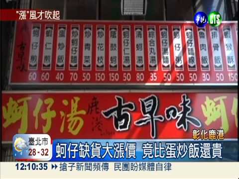 蚵仔大缺貨 鹿港廟口聯合漲10元